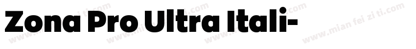 Zona Pro Ultra Itali字体转换